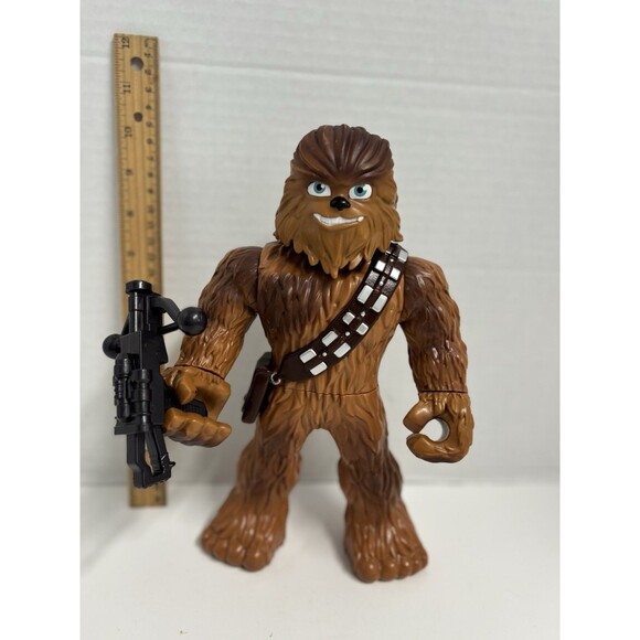 HASBRO STAR WARS GALACTIC HEROES MEGA MIGHTIES 10" CHEWBACCA POSEABLE FIGURE - Picture 2 of 3